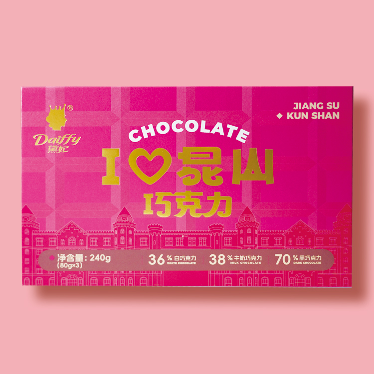 علبة الهدايا من الشوكولاتة تحت موضوع 